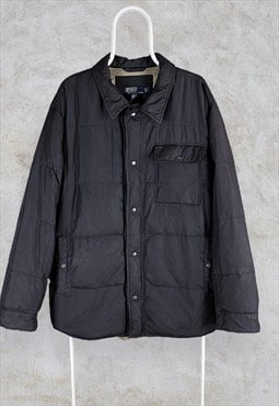 Vintage Black Polo Ralph Lauren Puffer Jacket XL