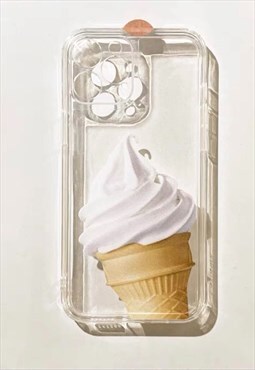 Ice Cream Clear iPhone Case