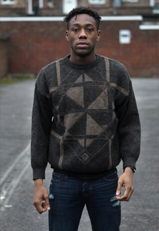 VINTAGE // 70'S // PATTERNED JUMPER