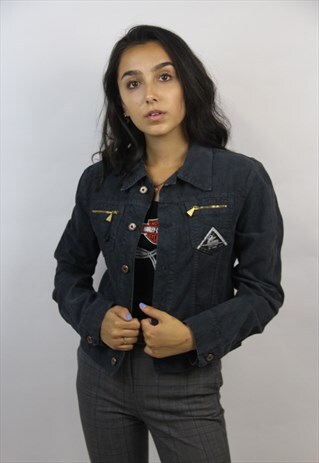 VINTAGE 90'S CORD BOMBER JACKET