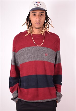 CHAPS RALPH LAUREN MENS VINTAGE JUMPER SWEATER LARGE 90'S