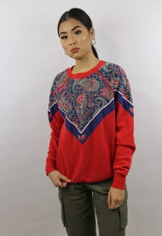 VINTAGE 90'S FLORAL PRINT SWEATSHIRT