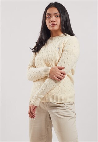 VINTAGE RALPH LAUREN CABLE KNIT JUMPER