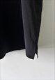 GOTH GLAM ELEGANT EVENING GOING OUT BLACK TOP BLOUSE L