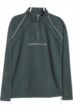 Vintage 90's Umbro Sweatshirt Embroidered Quarter Zip Spello