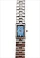 CHRISTIAN DIOR WATCH SILVER AUTHENTIC BRACELET RECTANGLE