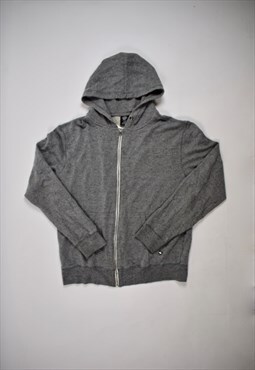 Vintage 90s Dickies Grey Zip Up Hooded Jacket