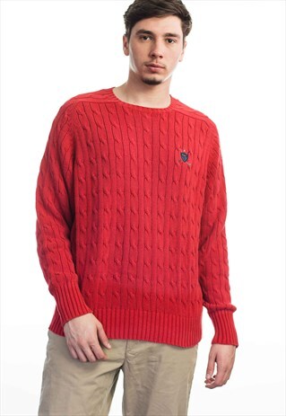 VINTAGE POLO RALPH LAUREN JUMPER SWEATER 90S L 21.6