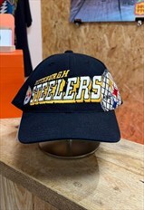 Vintage 90s Pittsburgh Steelers Sports Cap Black 