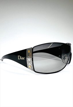 Christian Dior MIXT2 Sunglasses Shield Ski Black Vintage