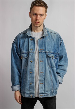 VINTAGE DENIM OVERSIZED JACKET