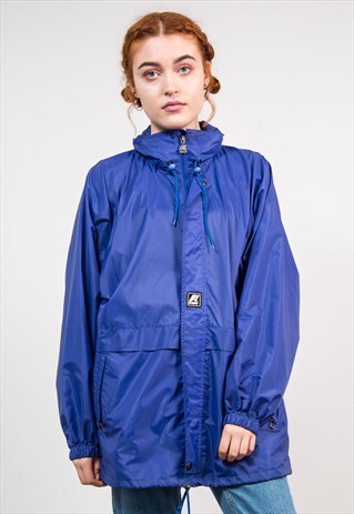 VINTAGE 90'S BLUE K WAY CAGOULE