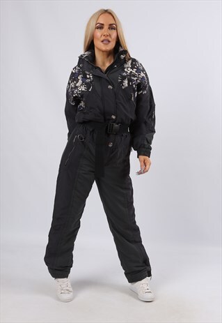 VINTAGE RUCANOR FULL SKI SUIT SPORTS SNOW UK 10 S (Y2W)