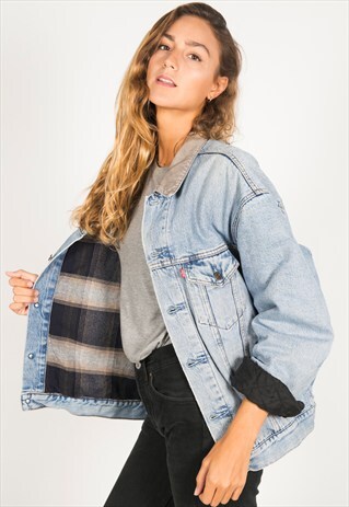 VINTAGE 80S LEVI'S WINTER BLANKET JACKET / R1100R603