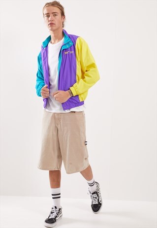 VINTAGE ASICS PATTERNED FESTIVAL JACKET