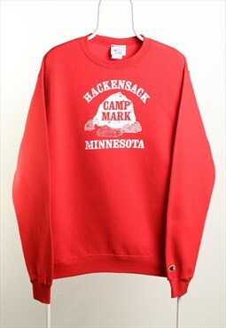 Vintage Champion Minnesota Crewneck Sweatshirt Red