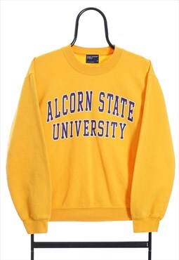 Vintage Alcorn State Yellow Sweatshirt Mens