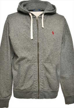 Grey Ralph Lauren Hooded Sweatshirt - M