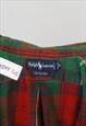 "VINTAGE RALPH LAUREN GREEN TARTAN CHECK THE BIG SHIRT 