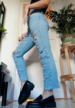 Vintage Armani distressed jeans