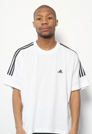 VINTAGE ADIDAS LOGO T-SHIRT WHITE