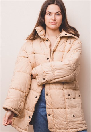 CREAM PUFFER JACKET
