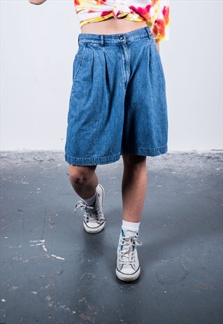 VINTAGE 1990S BLUE DENIM SHORTS
