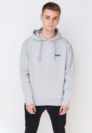 GREY XOXO HOODIE