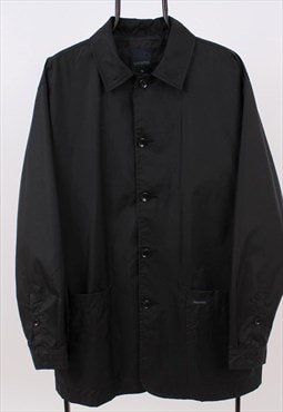mens vintage valentino black mac jacket
