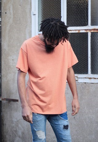 SALE - ORANGE HEATHER TEE