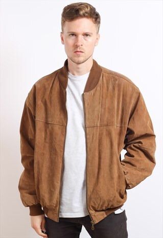 VINTAGE SUEDE BOMBER JACKET