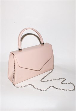 Vintage Y2K classic rectangle shoulder bag in baby pink