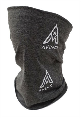 UNISEX REUSABLE & WASHABLE GREY VISCOSE FASHION FACE SNOOD