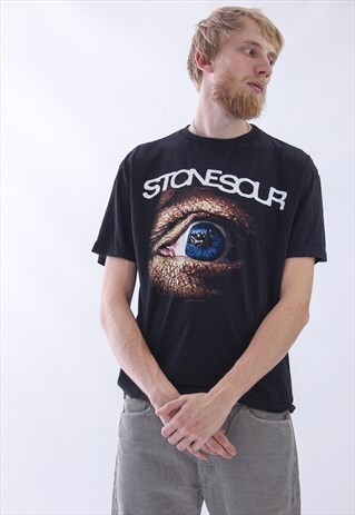 2003 VINTAGE MENS STONESOUR BANDS MERCH T-SHIRT