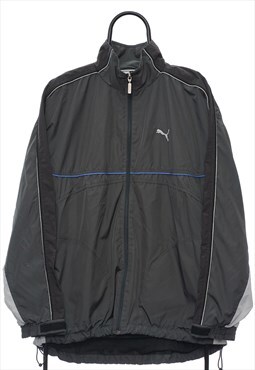 Vintage Puma Grey Windbreaker Jacket Womens