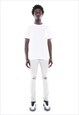 SHORT SLEEVE CREW NECK TEE  "XX" IN WHITE