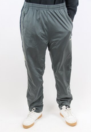 VINTAGE ADIDAS 90'S GREY TRACKSUIT BOTTOMS