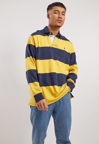 VINTAGE RALPH LAUREN LONG SLEEVE POLO TOP