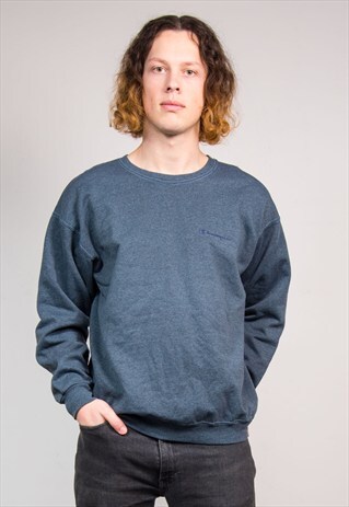 90'S VINTAGE DARK GREY CHAMPION SWEATSHIRT JUMPER