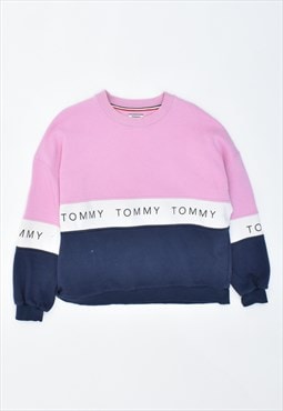 Vintage 90's Tommy Hilfiger Sweatshirt Jumper Stripes Multi