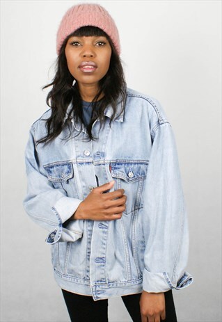 LEVI VINTAGE DENIM JACKET, LIGHT DENIM, M