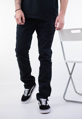 VINTAGE RALPH LAUREN BLACK DENIM JEANS TROUSERS PANT