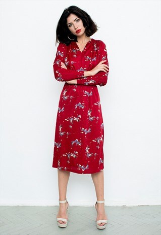 FLORAL MIDI DRESS