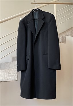 Vintage DOLCE & GABBANA Jacket Trench Coat 90s Black