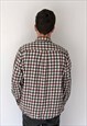 VINTAGE RED AND WHITE CHAPS FLANNEL SHIRT
