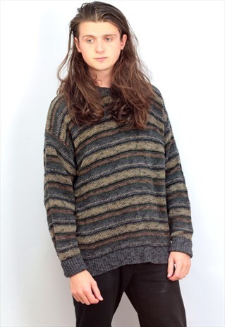 1990'S VINTAGE JAZZY KNIT JUMPER