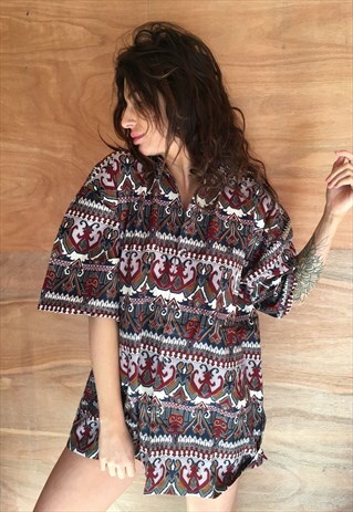 OVERSIZED RETRO 90S 80S VINTAGE UNISEX FESTIVAL SHIRT