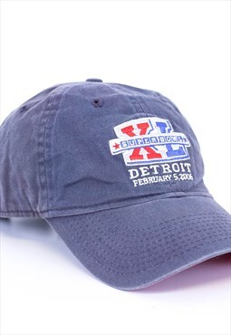 Vintage NFL Reebok Super Bowl Cap Grey With Detroit Patch 