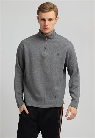 VINTAGE POLO RALPH LAUREN 1/4 ZIP SWEATSHIRT