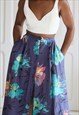 Vintage floral skirt